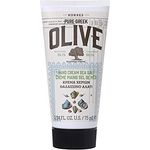 KORRES Olive Sea Salt Handcreme, mit pflegendem Olivenöl, zarter Meersalz-Duft, feuchtigkeitsspendend & nicht fettend, vegan, 75 ml