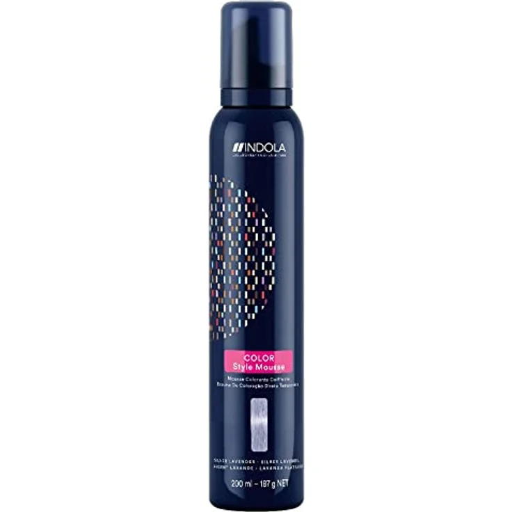 Indola Color Style Mousse Semi-permanente Schaum-Haarfarbe Silver Lavender 200 ml – Bild 2