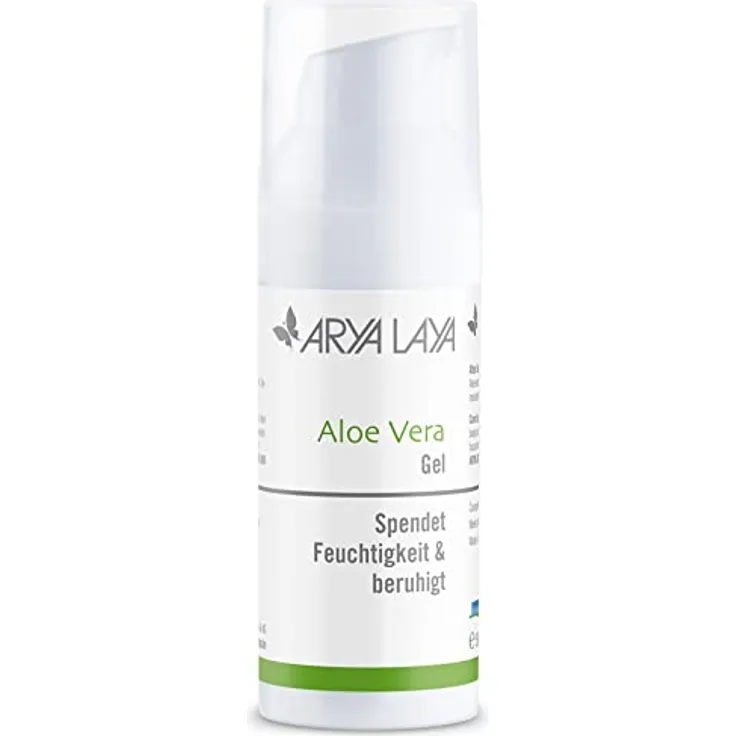 ARYA LAYA Aloe Vera Gel, 50 ml: kühlend, beruhigend & entzündungshemmend, vegan - maximale Feuchtigkeit für alle Hautbilder, After Sun Pflege