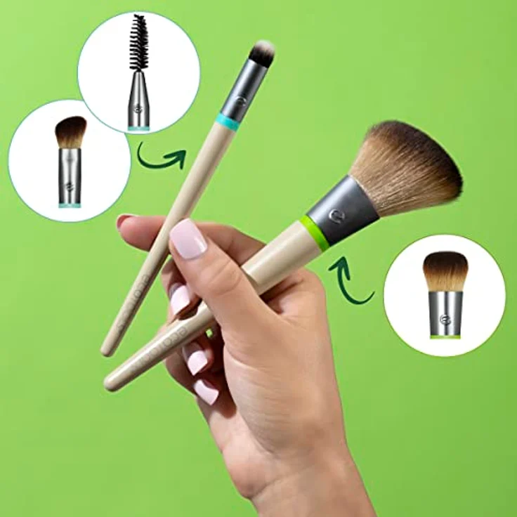 ECOTOOLS Essentials Total Face Fit - Intercambiables: Set Brochas Rostro Ecotools – Bild 4