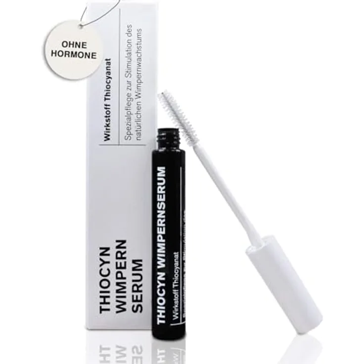 THIOCYN Wimpern- und Augenbrauenserum, hormonfreies Wachstumsschutzmittel, für lange Wimpern und dichtere Augenbrauen, vegan, Made in Germany