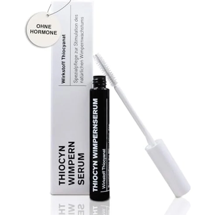 THIOCYN Wimpern- und Augenbrauenserum, hormonfreies Wachstumsschutzmittel, für lange Wimpern und dichtere Augenbrauen, vegan, Made in Germany – Bild 1