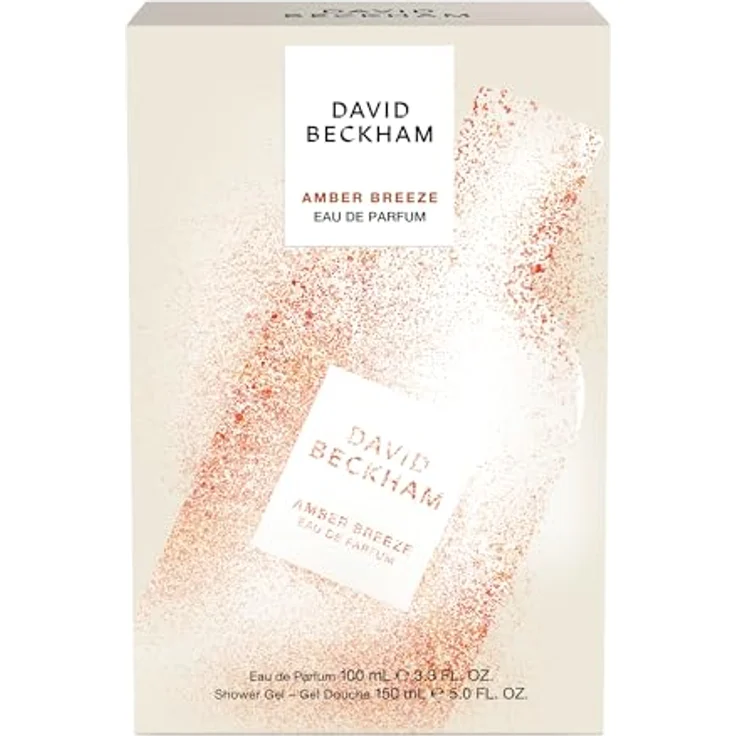 David Beckham Geschenkbox Amber Breeze, Eau de Parfum 100 ml und Duschgel 150 ml, aromatischer bernsteinfarbener Duft für Ihn – Bild 2