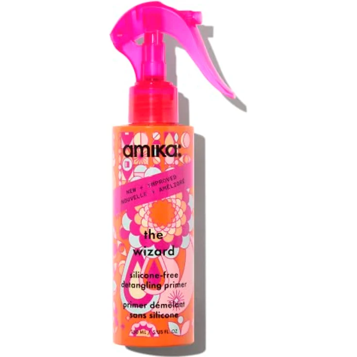 amika The Wizard Silicone-Free Detangling Primer 200 ml | All-in-One Haarspray mit Hitzeschutz bis 230 °C und Anti-Frizz-Effekt für alle Haartypen – Bild 1