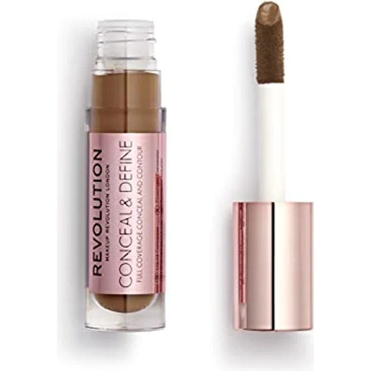 Makeup Revolution Conceal & Define Abdeckstift, C15, voll deckend, mattes Finish, 4ml, vegan – Bild 2
