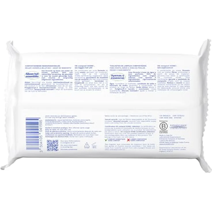 Mustela Zusammenstellbare Tücher, parfümfrei, 60 Stück – Bild 2