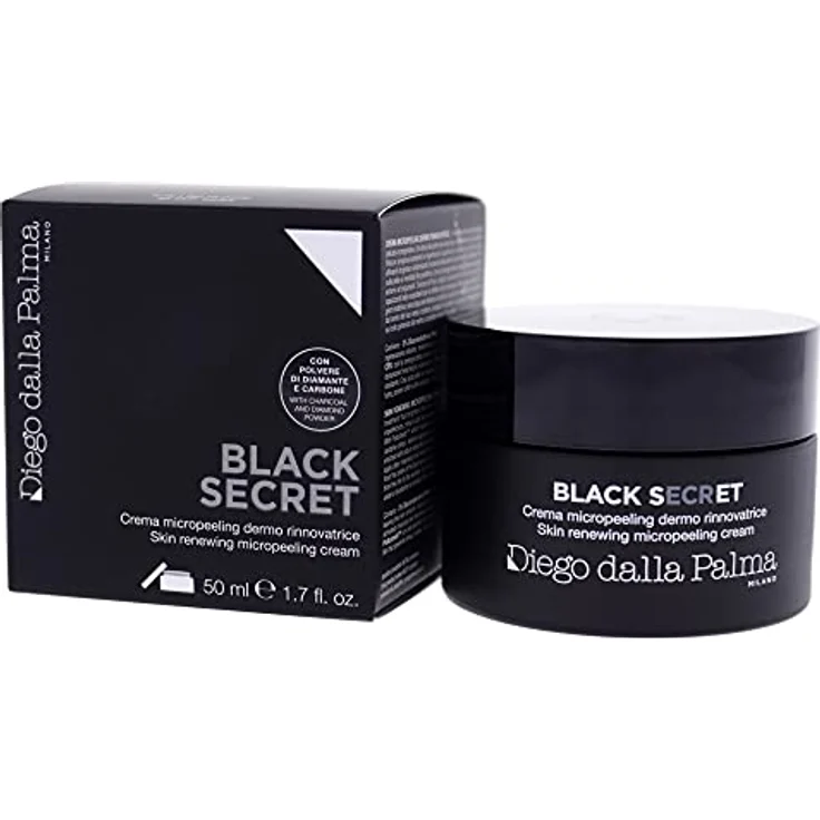 Diego Dalla Palma Black Secret Crema Micro Peeling Skin Treatment, 50 ml - Langlebige Gesichtsreinigung, kühl und bequem – Bild 4