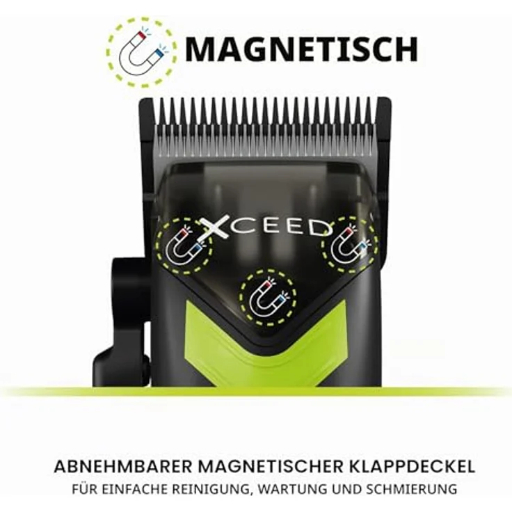 GAMMA+ Xceed Clipper, Haarschneider in Schwarz mit WEEE-Reg.-Nr. DE 97242559 – Bild 6
