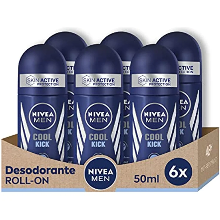 Nivea Men Nivea Roll-On Cool Kick Men - 50 ml - 6 Stück – Bild 1
