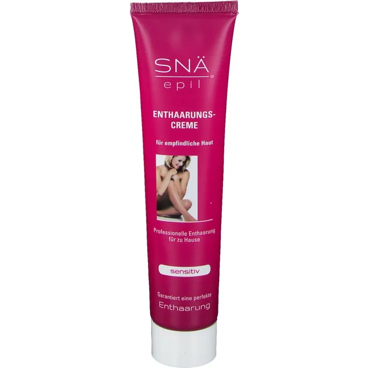 SNÄ Enthaarungscreme Sensitive Snae Epil, 75 ml zur sanften Haarentfernung für Arme, Beine und Bikinizone