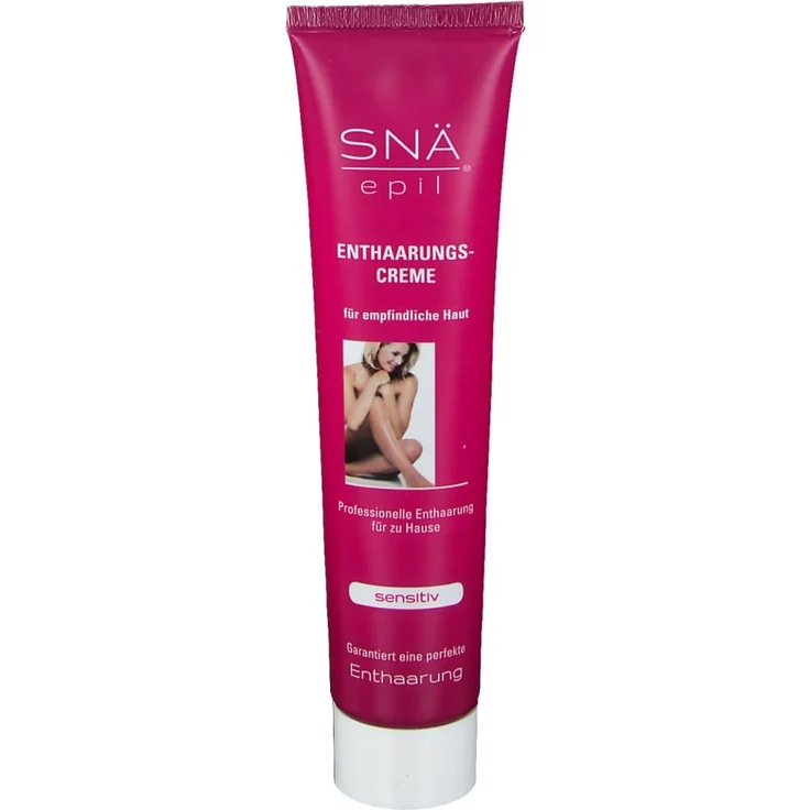 SNÄ Enthaarungscreme Sensitive Snae Epil, 75 ml zur sanften Haarentfernung für Arme, Beine und Bikinizone