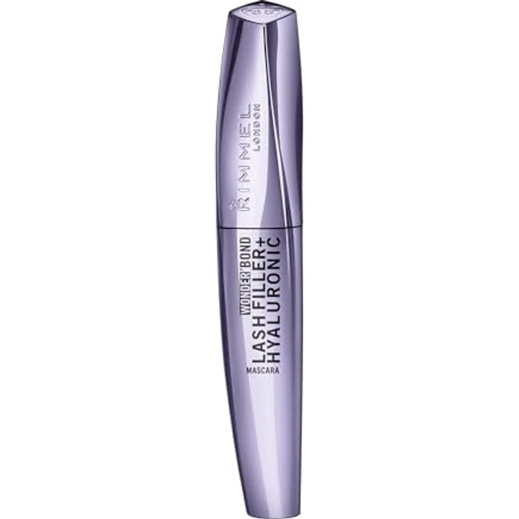 Rimmel Wonder'Bond Lash Filler + Hyaluronic Mascara 001 Black, 11 ml, hydratisierte und genährte Wimpern, sichtbar dickere und dichtere Wimpern, schmierfest, blättert nicht ab – Bild 1