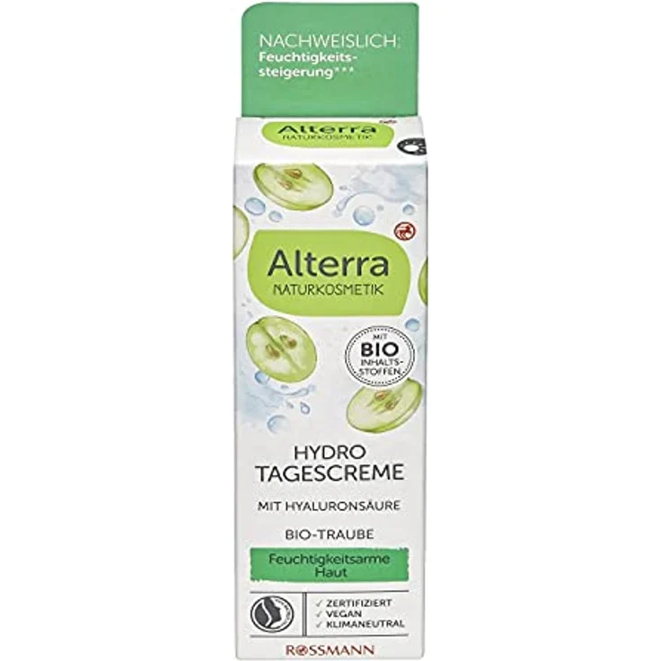 Alterra Hydro Tagescreme Bio-Traube & Bio-Weisser Tee, 50 ml – Bild 1