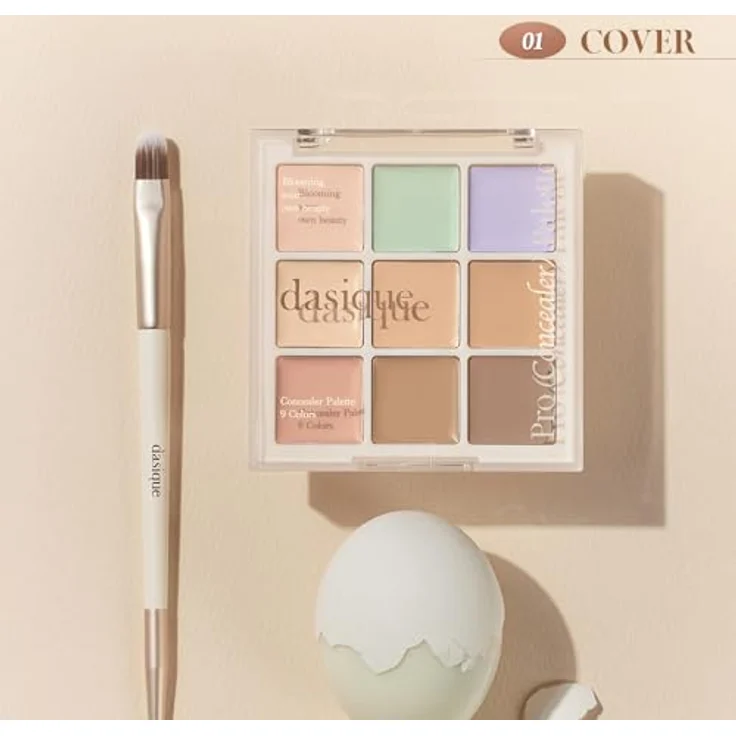 Dasique Pro Concealer Palette, Concealer für Hautmakel, Farbton 01 Cover, 8 g, hochpigmentierte Formel mit mittlerer Deckkraft – Bild 2