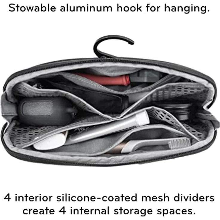 Peak Design Kleiner Kulturbeutel, schwarz, 10 x 26 x 13cm – Bild 2