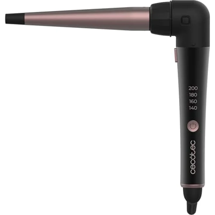 Cecotec Conic SurfCare TwistConic, konischer Lockenwickler 25-13 mm, 33W, mit 90-Grad-Bogen, thermischem Handschuh, Tasche und 2 Clips – Bild 2