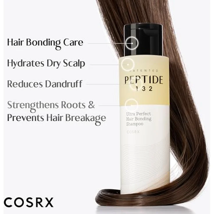 COSRX PEPTIDE 132 Haar-Bonding-Shampoo, 200ml – Repariert geschädigtes Haar, beruhigt juckende Kopfhaut, für alle Haartypen – Bild 4