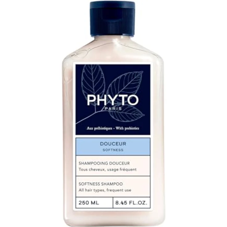 Phyto Sanftes Shampoo für häufigen Gebrauch für alle Haartypen 250 ml, mit Präbiotika-Komplex und weißer Bio-Malve – Bild 1