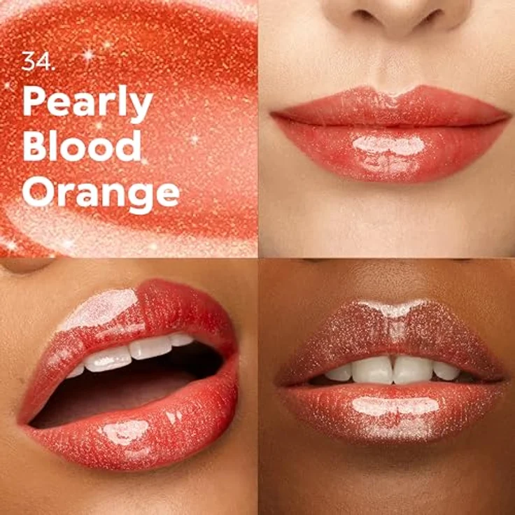 KIKO Milano 3D Hydra Lipgloss, hydratisierendes Lipgloss mit hochglänzendem Finish, Farbton 34 Pearly Blood Orange, 6.5 ml – Bild 2
