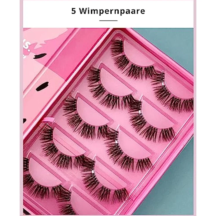 girl got lashes Große Boxen Lash Lover, Handgemachte Wimpernextensions C-Curl, 5 Wimpern-Paare, Vegan, 5-7 Tage Halt – Bild 5