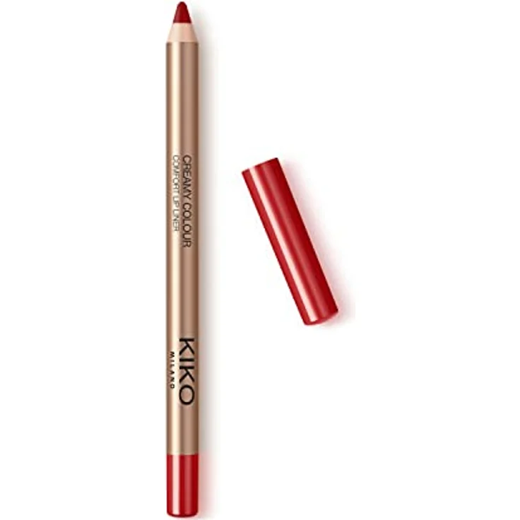 KIKO Milano Creamy Colour Comfort Lipliner, wasserfester Lippenkonturenstift in 13 Pearly Tulip Red, 1,2 g – Bild 1