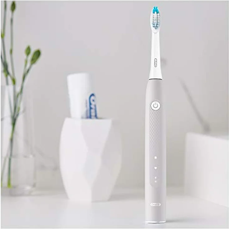 Oral-B Pulsonic Clean Aufsteckbürsten, 8 Ersatzbürsten für gründliche Reinigung, weiß, kompatibel mit Oral-B Schallzahnbürsten, briefkastenfähige Verpackung – Bild 4