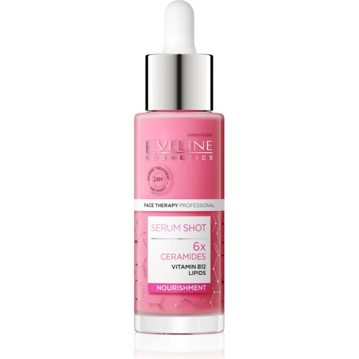 Eveline Cosmetics Serum Shot 6x Ceramides, Intensives Gesichtsserum zur Feuchtigkeitsspendenden Pflege, 30 ml