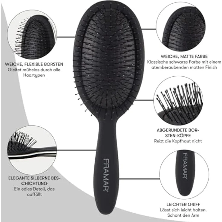 Framar Toys Detangle Brush Black to the Future – Bild 2