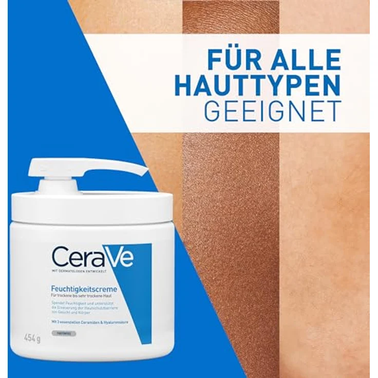 CeraVe Feuchtigkeitscreme Mit Pumpspender Bodylotion 454 g – Bild 6