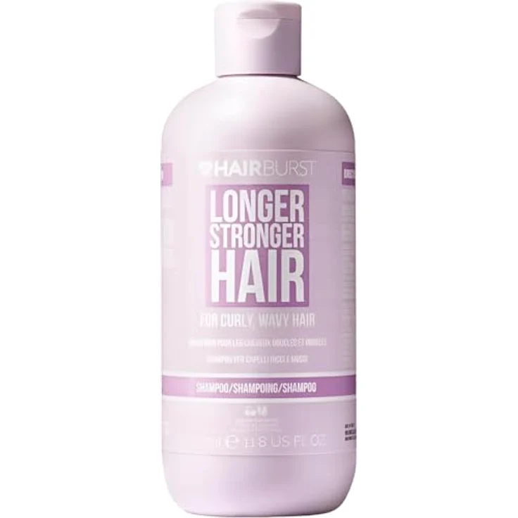 HAIR BURST Shampoo für Locken & Wellen, sulfatfrei, 350ml, feuchtigkeitsspendend und statikfrei – Bild 1
