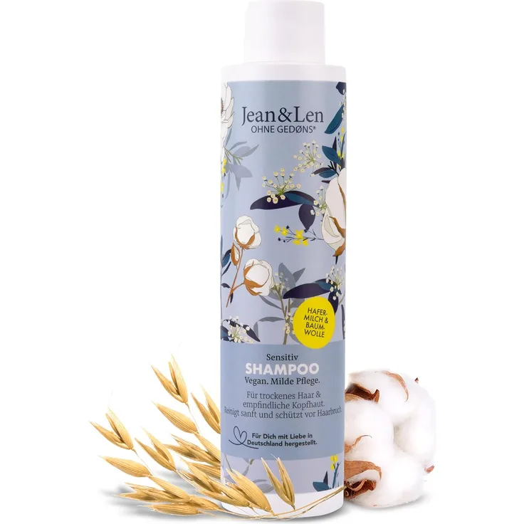 Jean & Len Philosophie Hafermilch & Baumwollsamenöl Haarshampoo 300 ml