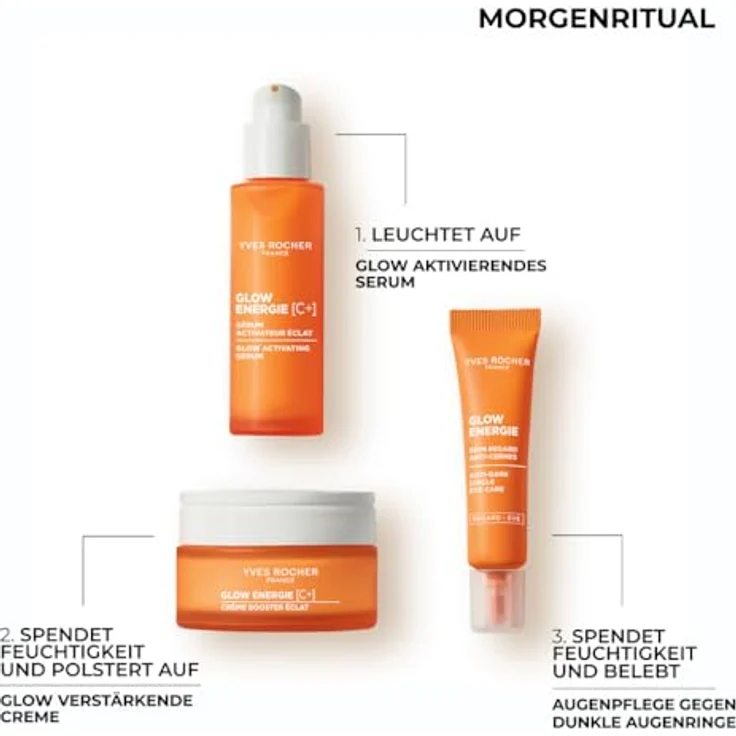 Yves Rocher Glow Energie Activating Serum, 30 ml, für alle Hauttypen, mit Vitamin C und Kapuzinerkresse, sofortige Strahlkraft, aufpolsternde Wirkung – Bild 5