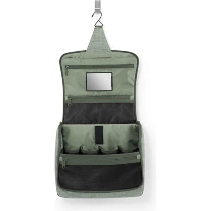 reisenthel toiletbag XL Twist sage praktischer Kulturbeutel mit Haken, wasserabweisendes Material – Bild 3