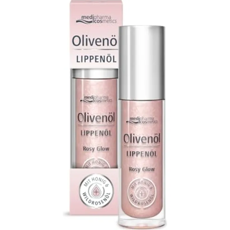 Dr. Theiss Olivenöl Lippenöl, rosy glow, 4 ml, feuchtigkeitsspendende Lippenpflege