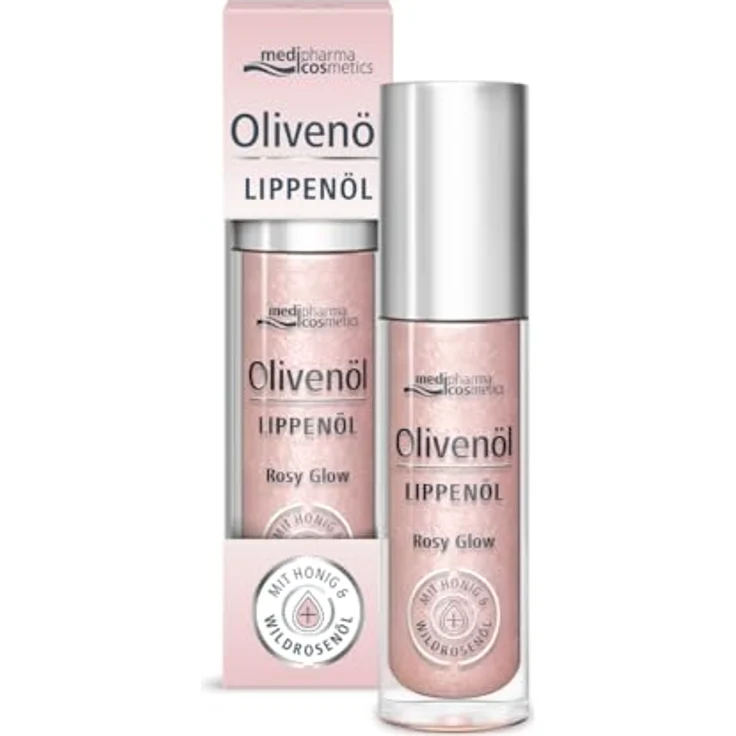 Dr. Theiss Olivenöl Lippenöl, rosy glow, 4 ml, feuchtigkeitsspendende Lippenpflege – Bild 1