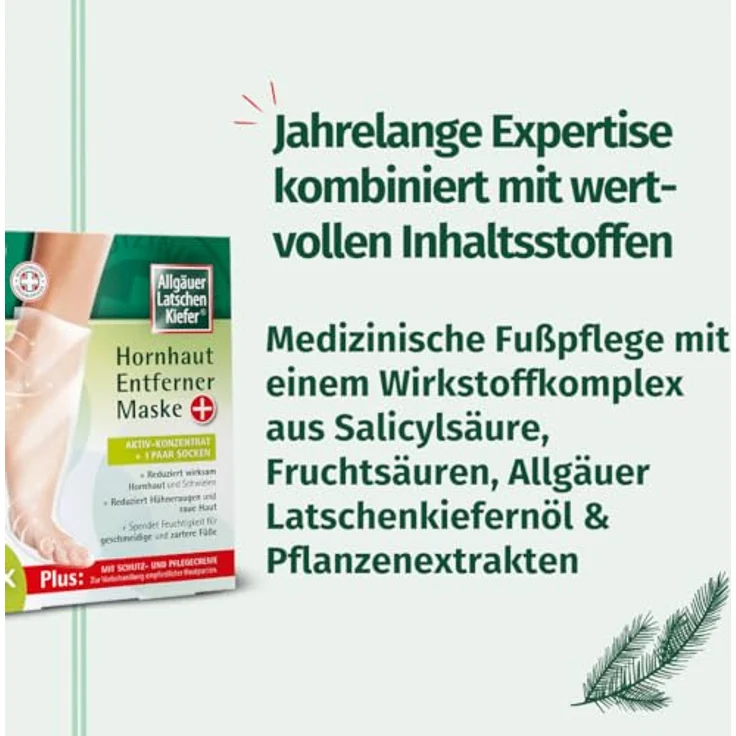Allgäuer Latschenkiefer Allgäuer Latschenkiefer Hornhaut-Entferner-Maske plus Fußmaske – Bild 4