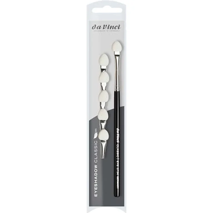 Da Vinci Lidschattenpinsel Classic Applikator, flächig und präzise, inklusive 6 Refills, für alle Hauttypen – Bild 4