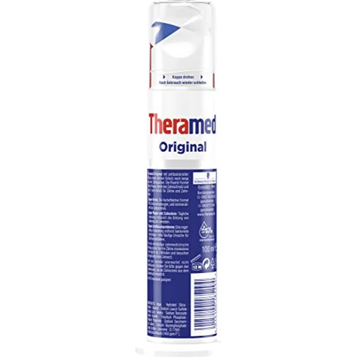 Theramed Original 100 ml, antibakterielle Zahnpflege, für empfindliche Zähne – Bild 2
