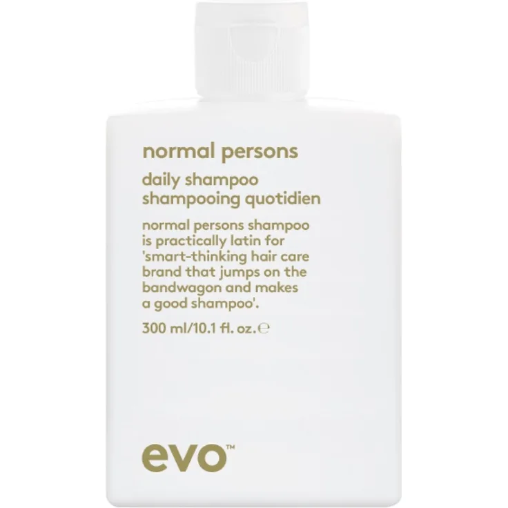 EVO Normal Persons Daily Shampoo 300ml, Tiefenreinigungsshampoo mit kühlender Pfefferminzwirkung, für geschmeidiges und glänzendes Haar