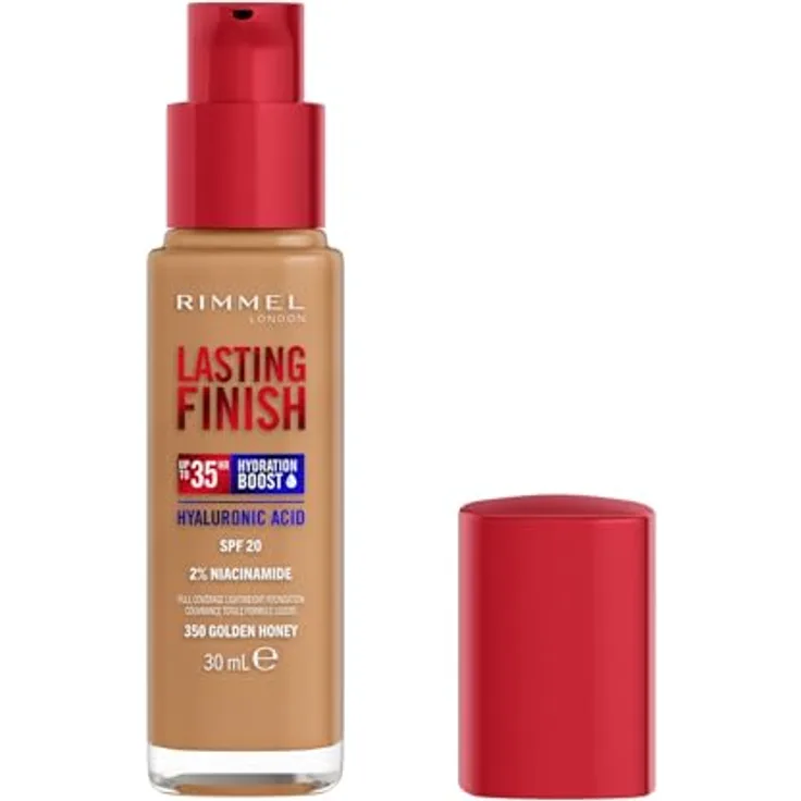 Rimmel London Lasting Finish 35h, Feuchtigkeitsspendende Foundation mit SPF20, 30 ml, Farbe 050 Fair Porcelain