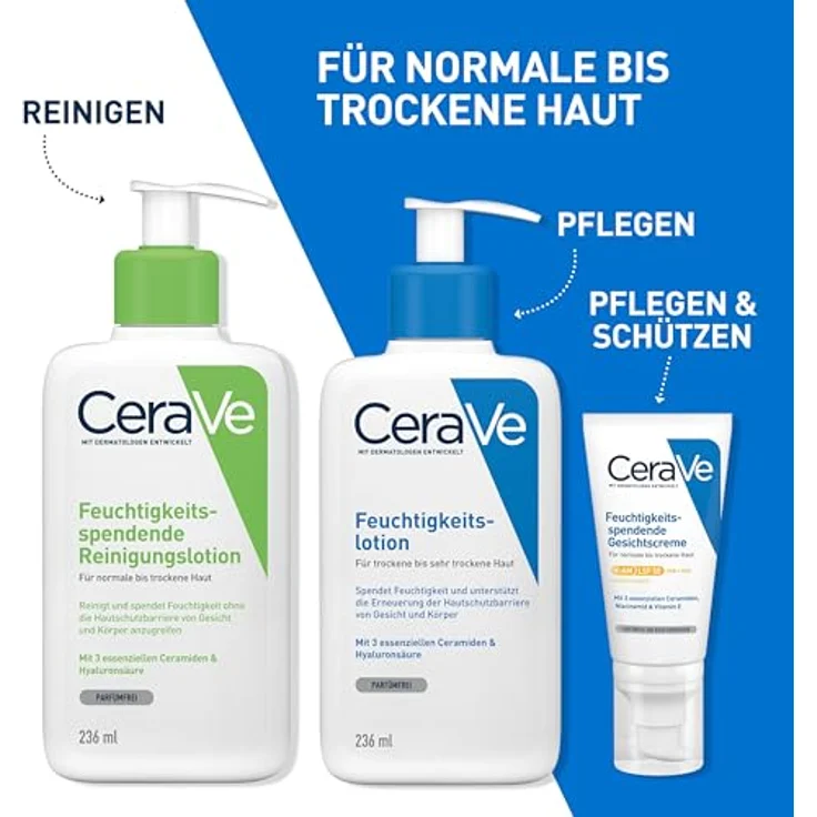 CeraVe feuchtigkeitsspendende Reinigungslotion Reinigungslotion 236 ml mit reinigender Wirkung – Bild 7