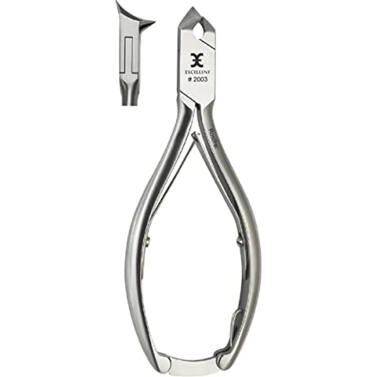 Profi Nagelzange Fußnagelzange aus Edelstahl für leicht bis sehr starke & dicke Fußnägel - scharf - NEU (Kopfschneider - starke Nägel-2006)