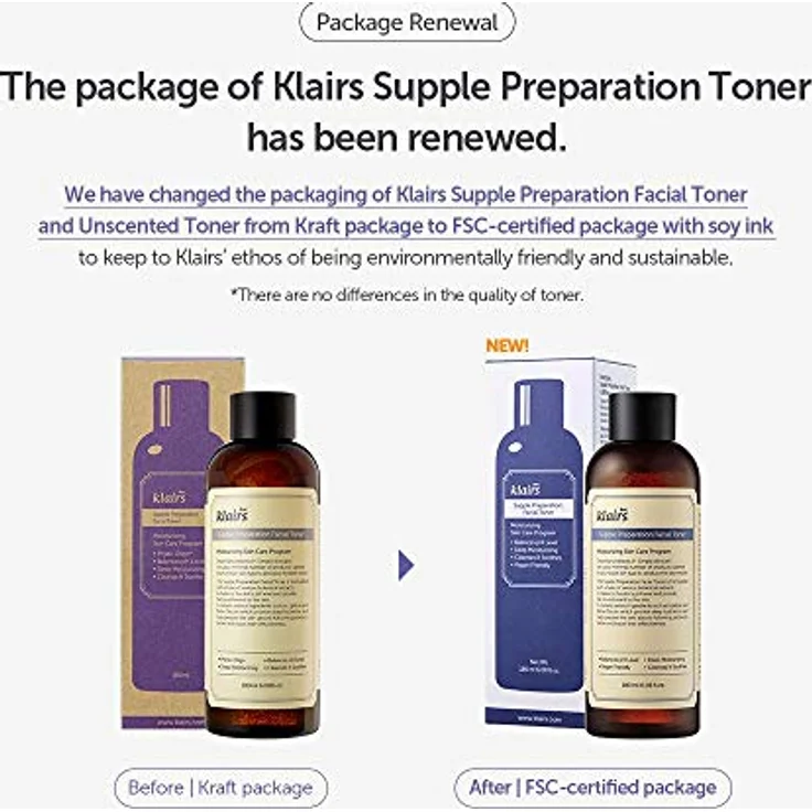 Dear Klairs Supple Preparation Facial Toner Gesichtswasser 180 ml mit reinigender Wirkung – Bild 4