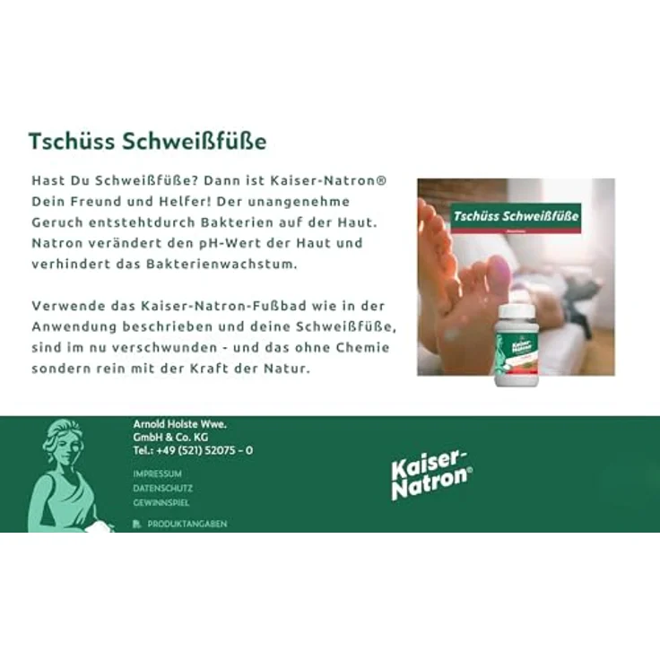 HOLSTE Kaiser Natron Fußbad 500g mit Latschenkiefer-Duft, PZN: 00451257 – Bild 5