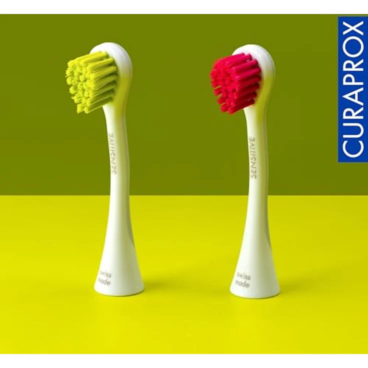 Curaprox Hydrosonic Sensitive Ersatzkopf für Zahnbürste, 2er Pack, sehr weiche Borsten, sanfte Pflege für Zahngesundheit – Bild 8