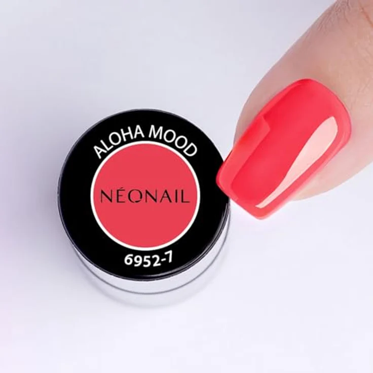 NÉONAIL UV Nagellack Aloha Mood, 7,2 ml in Rot, langanhaltend bis zu 21 Tage, starke Pigmentierung, aushärtbar in LED- und UV-Lampe – Bild 3