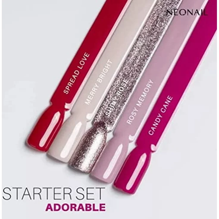 NeoNail Neonail Smart Set Premium, Nageldesign-Set, UV-Nagellacke, Nail Polisher 100/180, Zelletten 12-lagig (250 Stück), Nail File 100/180, Lampe LED 21W/48 ECO, Nail Cleaner (50 ml), UV-Nagellack-Remover Acetone (50 ml), Holzstäbchen (10 Stück), 3D HOLO – Bild 3