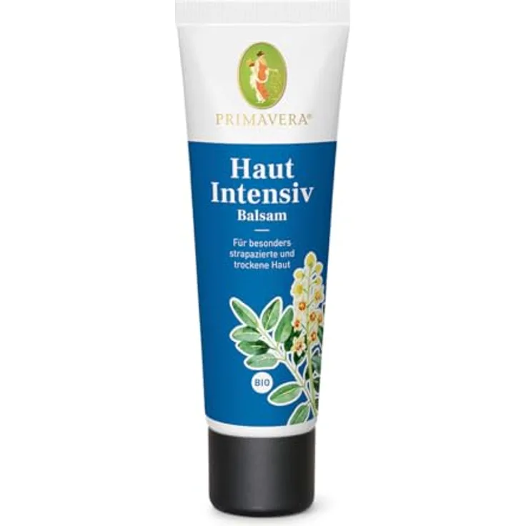 PRIMAVERA Haut Intensiv Balsam bio 50 ml, mit Weihrauch afrikanisch, Palmarosa und Rosengeranie, vegan, für trockene Haut
