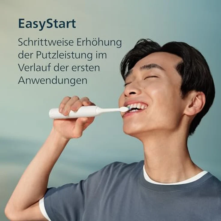 Philips Sonicare HX4021/01, Elektrische Zahnbürste mit 3-facher Plaque-Entfernung, weiß – Bild 5