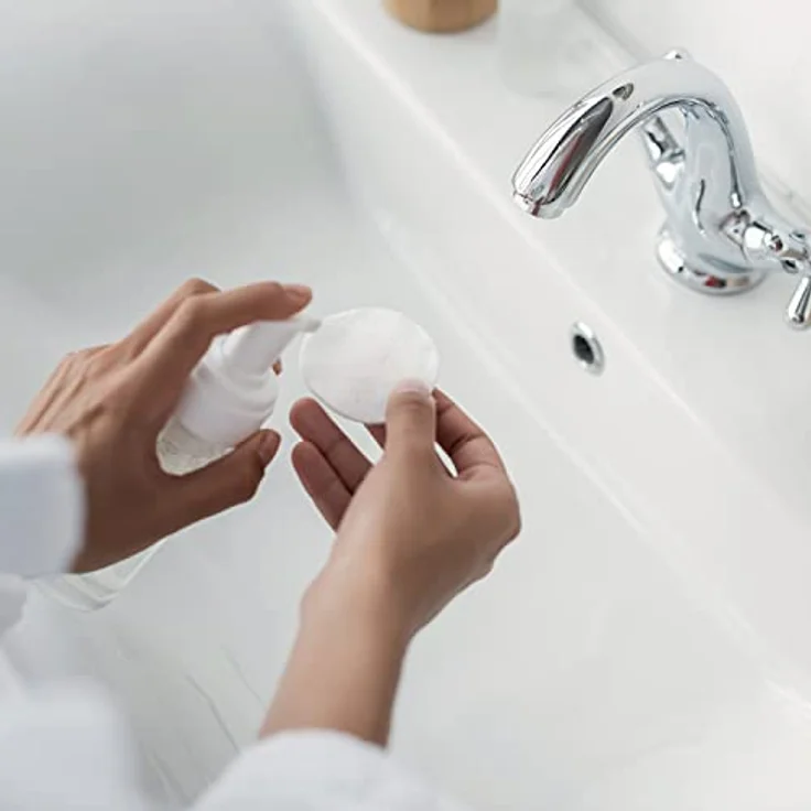 Larelle Bio-Wattepads rund, 80 Stück, GOTS Ecocert, ca. Ø57 mm, perfekt für die tägliche Schönheitspflege – Bild 3